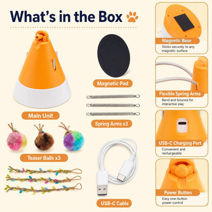 MiaSpin cat toy whats in the box