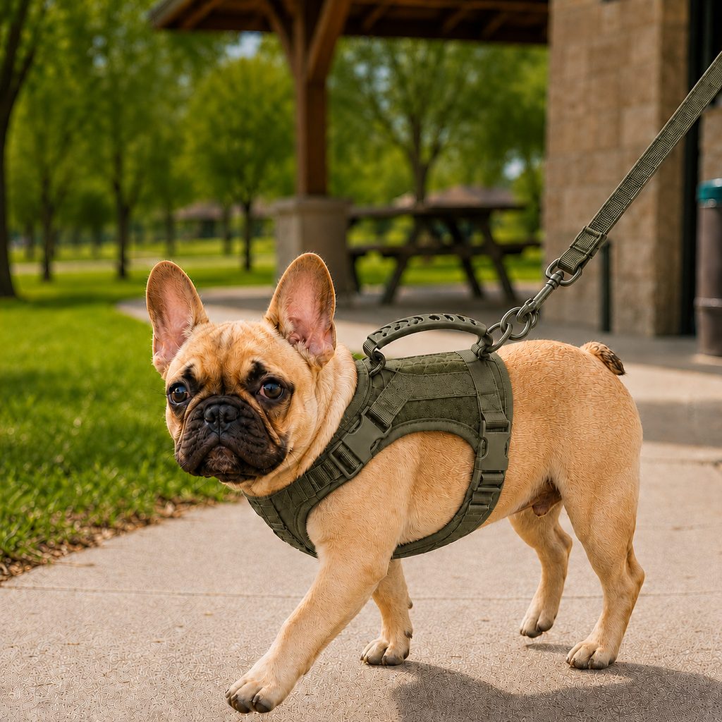Paws in Awe Mini Tactical Pet Harness Vest for Cats & Small Dogs - Outdoor Walking Harness with Handle to Reduce Neck Pulling image 9