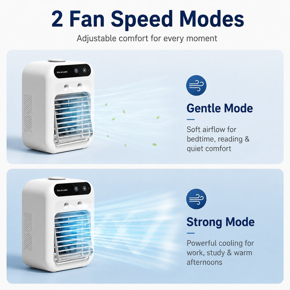 Paws in Awe Ultra-Quiet Mini Air Cooler for Home & Office – Keeps Pets & Kids Comfortable While Beating the Heat image 6
