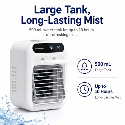 Paws in Awe Ultra-Quiet Mini Air Cooler for Home & Office – Keeps Pets & Kids Comfortable While Beating the Heat image 5
