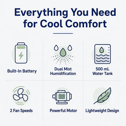 Paws in Awe Ultra-Quiet Mini Air Cooler for Home & Office – Keeps Pets & Kids Comfortable While Beating the Heat image 10