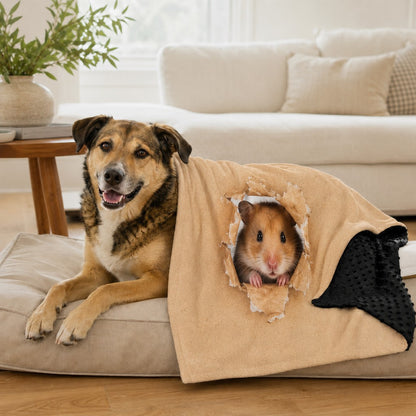 Paws in Awe Layered Minky Pet Comfort Blanket for Dog Beds, Quiet Corners & Noisy Moments image 12