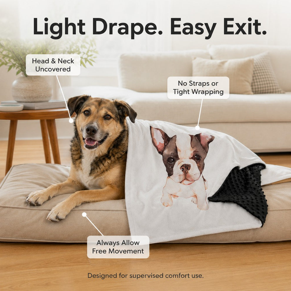 Paws in Awe Layered Minky Pet Comfort Blanket for Dog Beds, Quiet Corners & Noisy Moments image 5