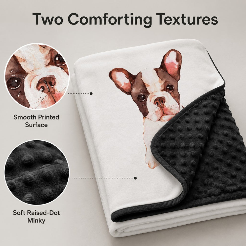 Paws in Awe Layered Minky Pet Comfort Blanket for Dog Beds, Quiet Corners & Noisy Moments image 4