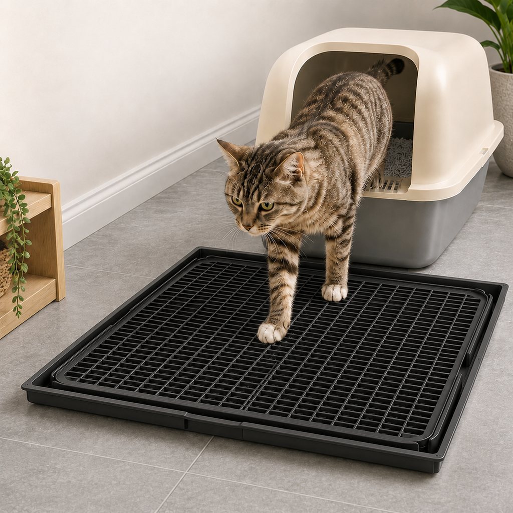 Paws in Awe Modular Cat Litter Mat for Litter Box Exits - Double-Layer Litter Trap for Cleaner Floors image 11