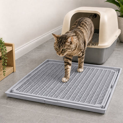 Paws in Awe Modular Cat Litter Mat for Litter Box Exits - Double-Layer Litter Trap for Cleaner Floors image 13