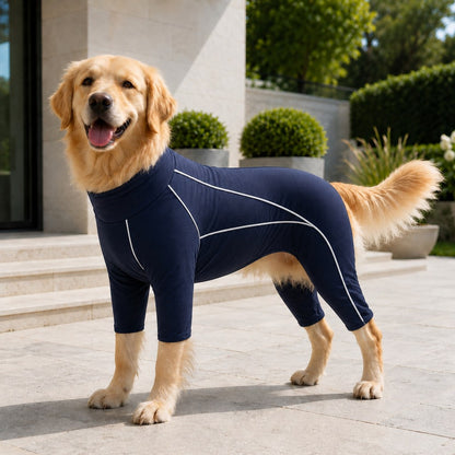 Paws in Awe Four-Leg Full-Body Dog Jumpsuit for Home & Outdoor Wear – Helps Contain Loose Fur & Everyday Dirt image 13