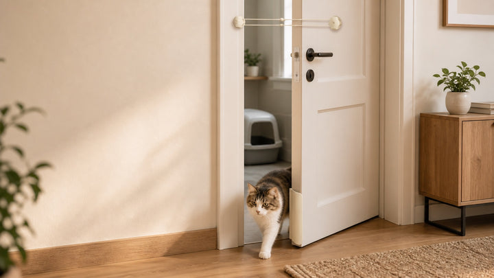 How to Let Your Cat Access a Litter Room Without Leaving the Door Open