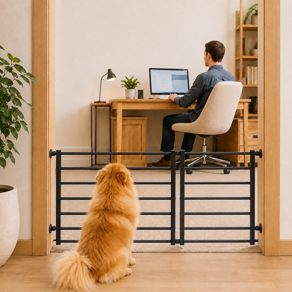 Paws in Awe No-Drill Expandable Pet Gate for Doorways - Adjustable Indoor Barrier for Small Dogs image 10