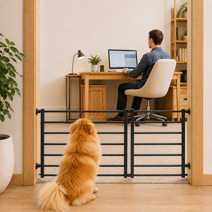 Paws in Awe No-Drill Expandable Pet Gate for Doorways - Adjustable Indoor Barrier for Small Dogs image 10
