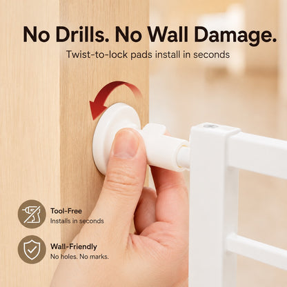 Paws in Awe No-Drill Expandable Pet Gate for Doorways - Adjustable Indoor Barrier for Small Dogs image 4