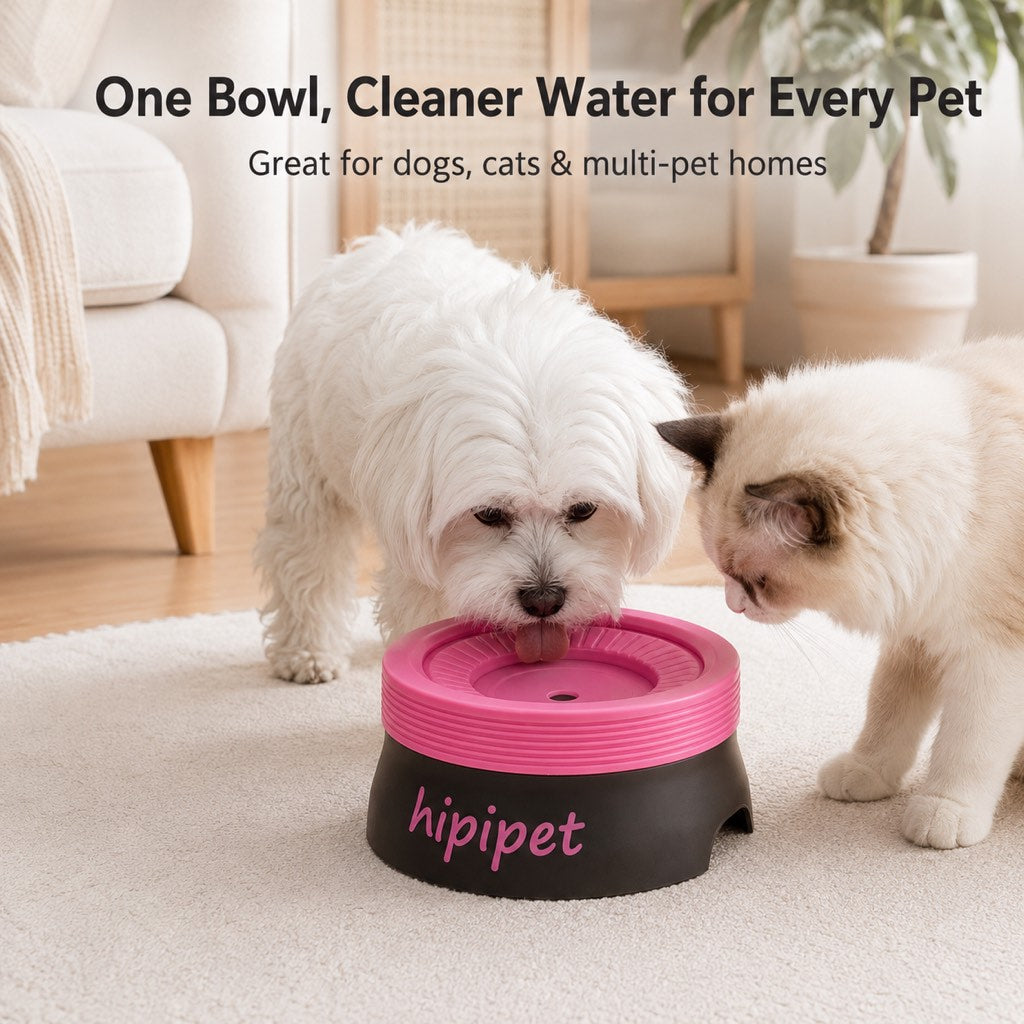 No-drip dog water bowl for French Bulldogs