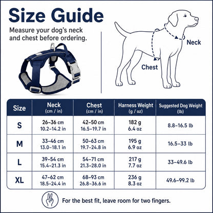 Paws in Awe Reflective Dog Harness for Night Walks, Daily Park Walks & No-Neck-Pull Comfort image 9