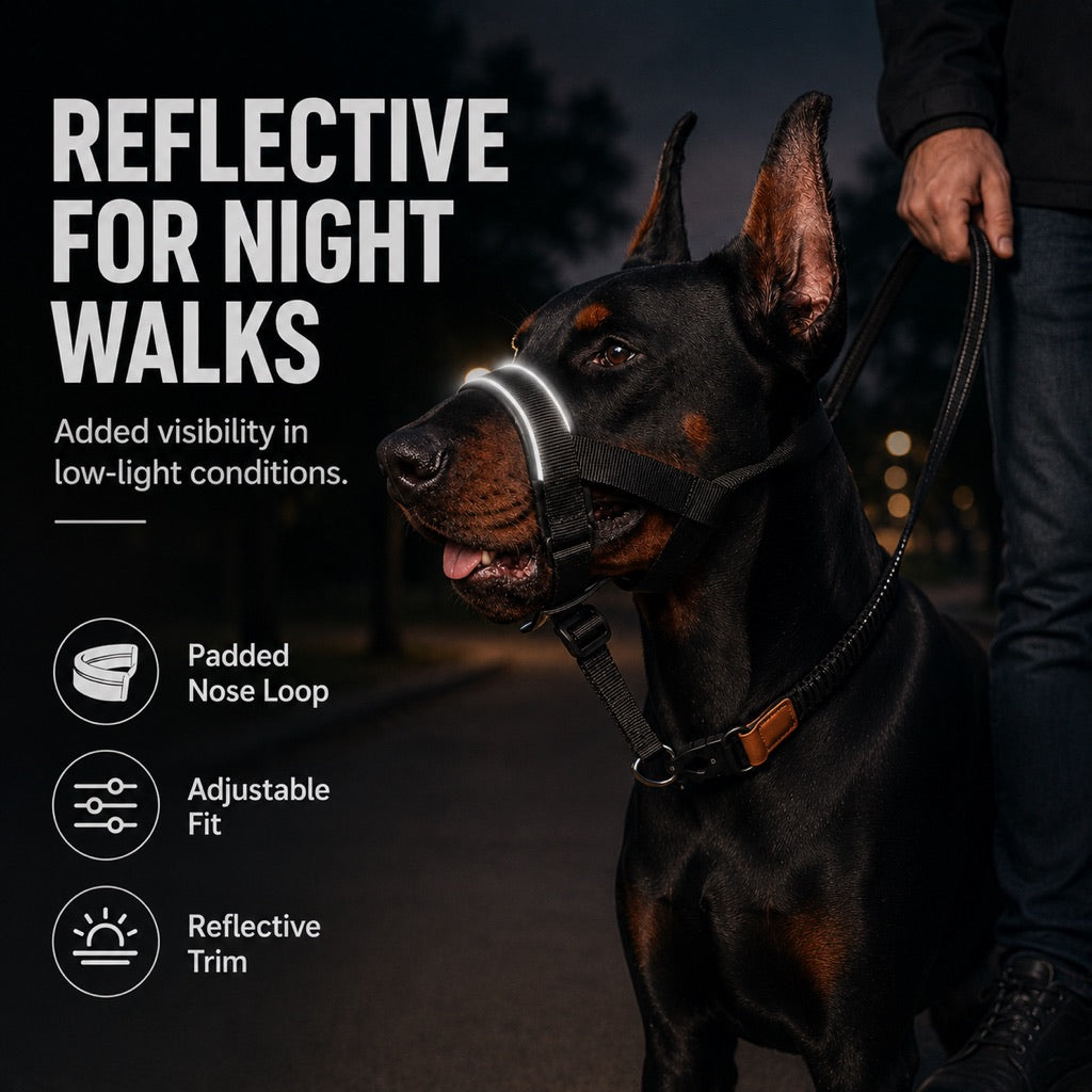 Paws in Awe No-Pull Dog Head Halter for Daily Walks - Adjustable Padded Training Muzzle to Help Reduce Pulling image 7