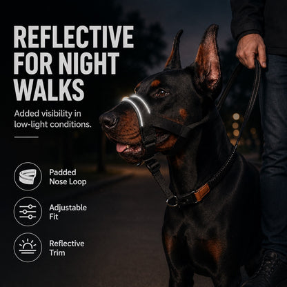 Paws in Awe No-Pull Dog Head Halter for Daily Walks - Adjustable Padded Training Muzzle to Help Reduce Pulling image 7