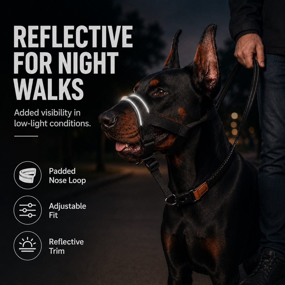 Paws in Awe No-Pull Dog Head Halter for Daily Walks - Adjustable Padded Training Muzzle to Help Reduce Pulling image 7