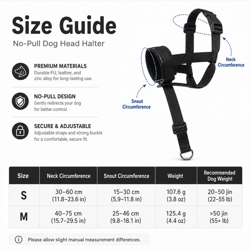 Paws in Awe No-Pull Dog Head Halter for Daily Walks - Adjustable Padded Training Muzzle to Help Reduce Pulling image 10