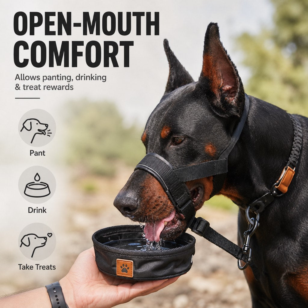 Paws in Awe No-Pull Dog Head Halter for Daily Walks - Adjustable Padded Training Muzzle to Help Reduce Pulling image 2
