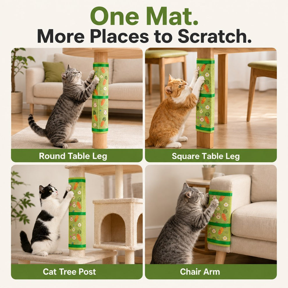 One mat more places to scratch cat scratcher use cases