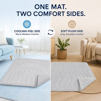 One mat two comfort sides reversible pet mat