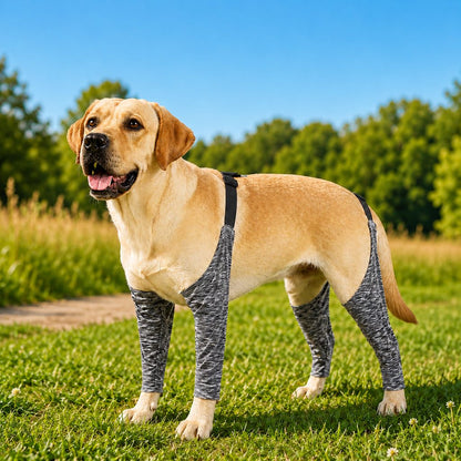 Paws in Awe 4-Leg Outdoor Dog Sleeves for Walks - Helps Keep Legs Cleaner image 1