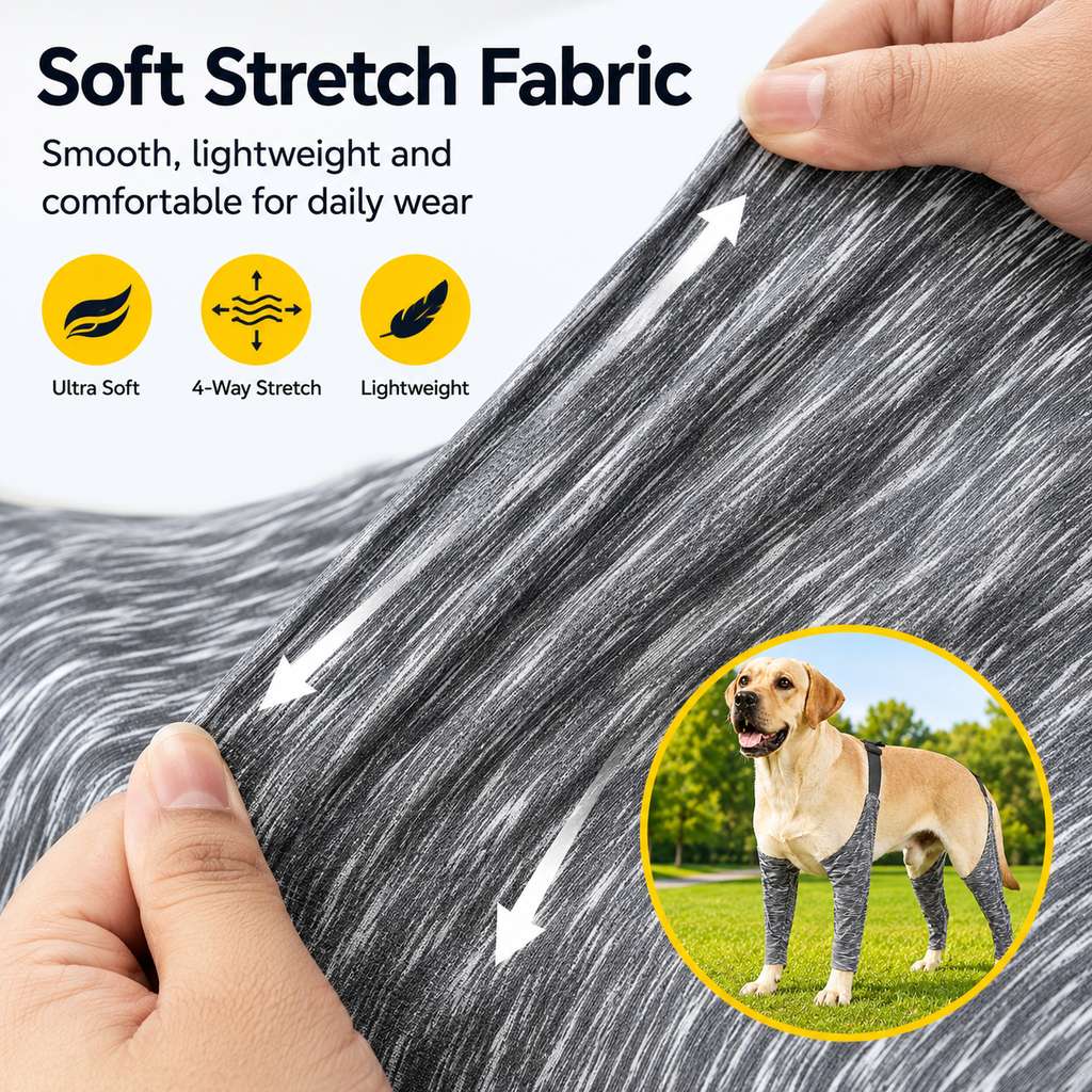 Paws in Awe 4-Leg Outdoor Dog Sleeves for Walks - Helps Keep Legs Cleaner image 6