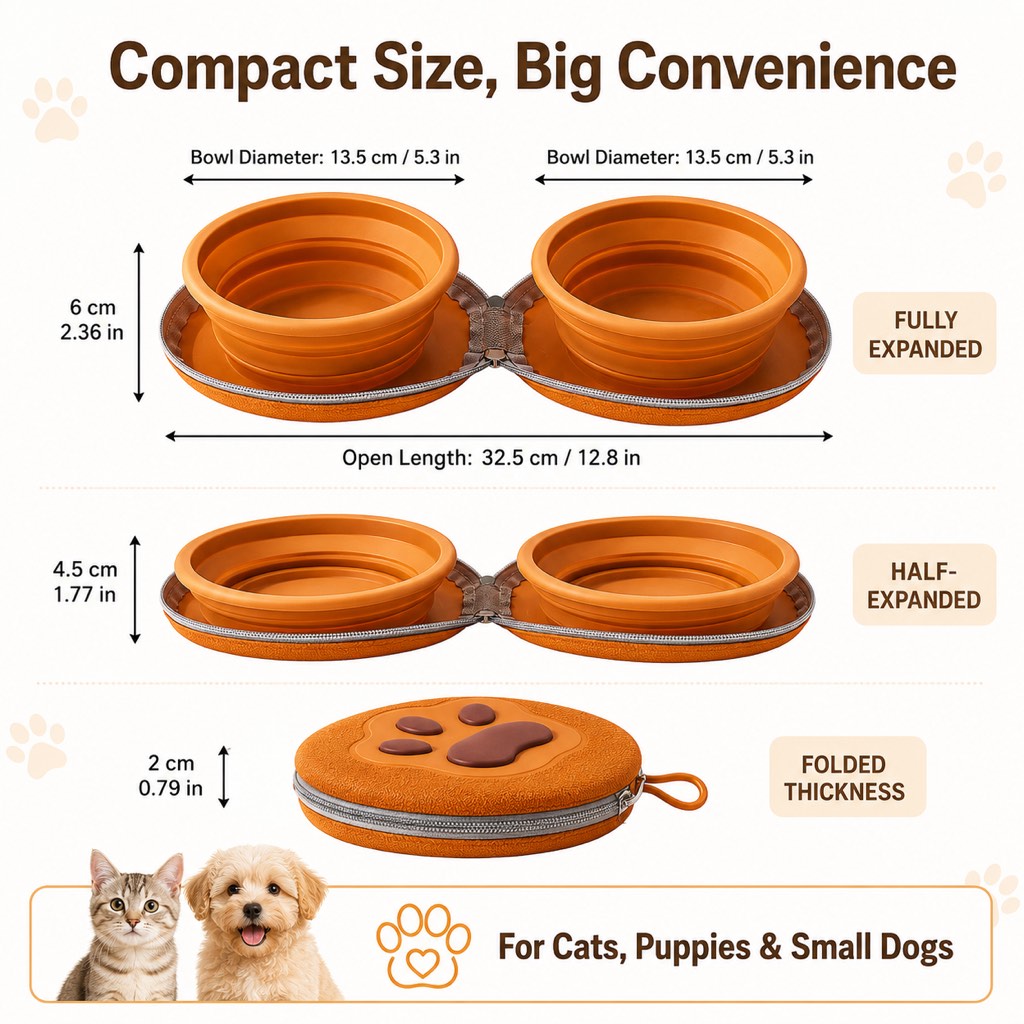 outdoor pet bowl for park picnic camping