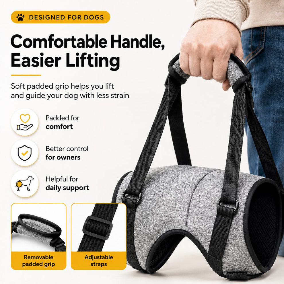 Paws in Awe Dog Rear Support Harness for Stairs, Walks & Car Rides - Mobility Lift Sling for Senior Dogs with Weak Hind Legs image 6
