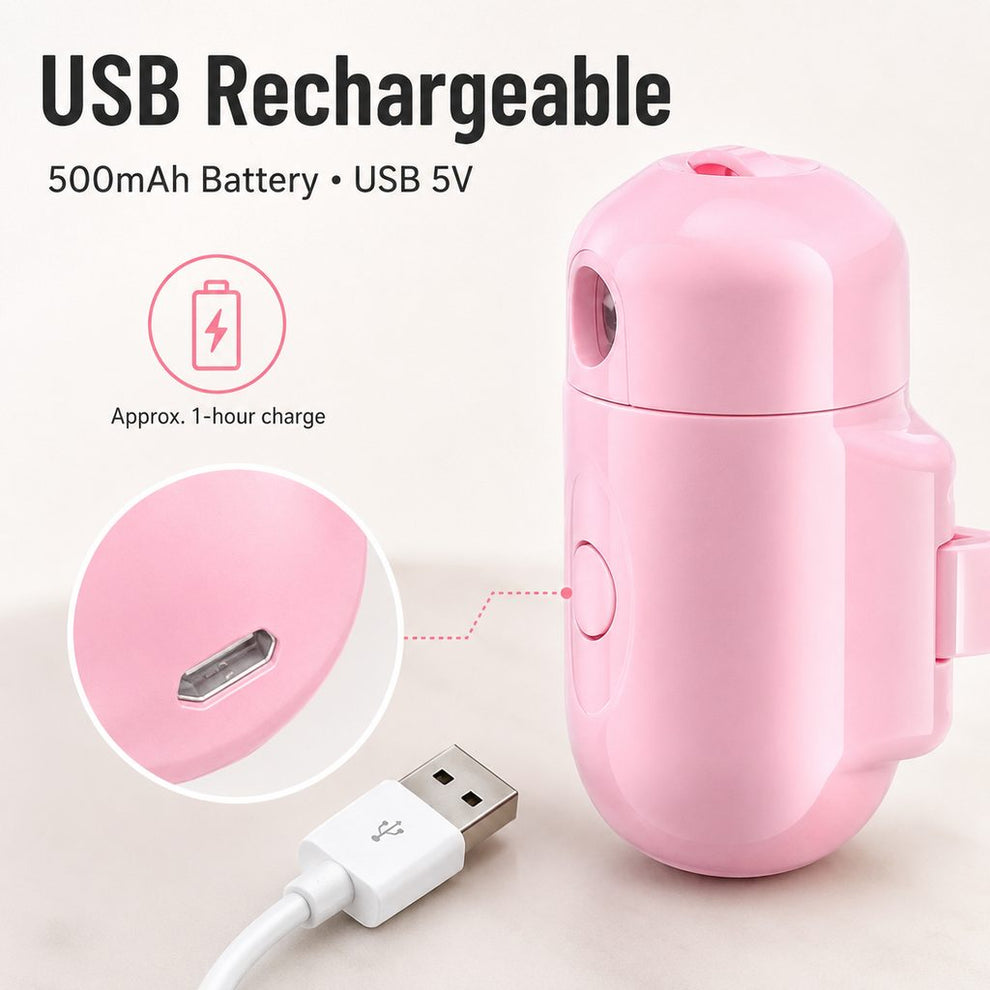 Paws in Awe PawGlow Pink Breed Projector Dog Light for Night Walks - USB Rechargeable Clip-On Pet Light for Extra Visibility & Fun image 7