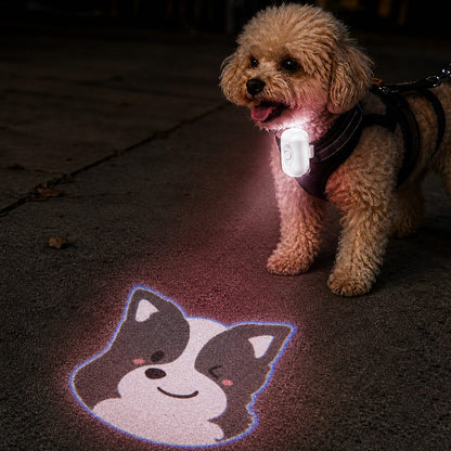 Paws in Awe PawGlow Pink Breed Projector Dog Light for Night Walks - USB Rechargeable Clip-On Pet Light for Extra Visibility & Fun image 14