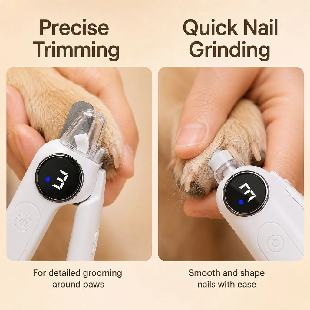 Paws in Awe 2-in-1 Electric Nail Clipper & Grinder with LED Light product image 5
