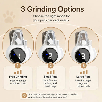 Paws in Awe 2-in-1 Electric Nail Clipper & Grinder with LED Light product image 6