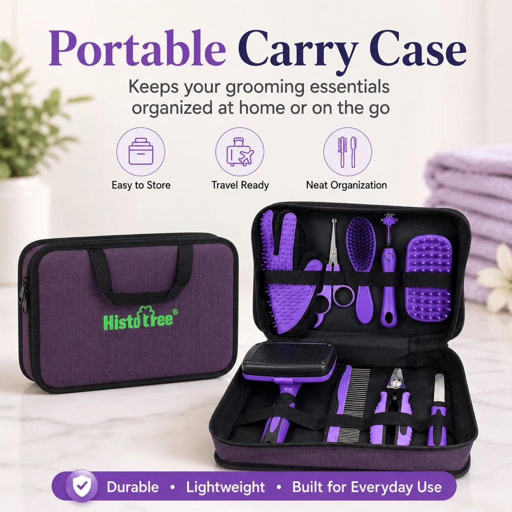 Paws in Awe 9-Piece Pet Grooming Kit for Dogs & Cats product image 7