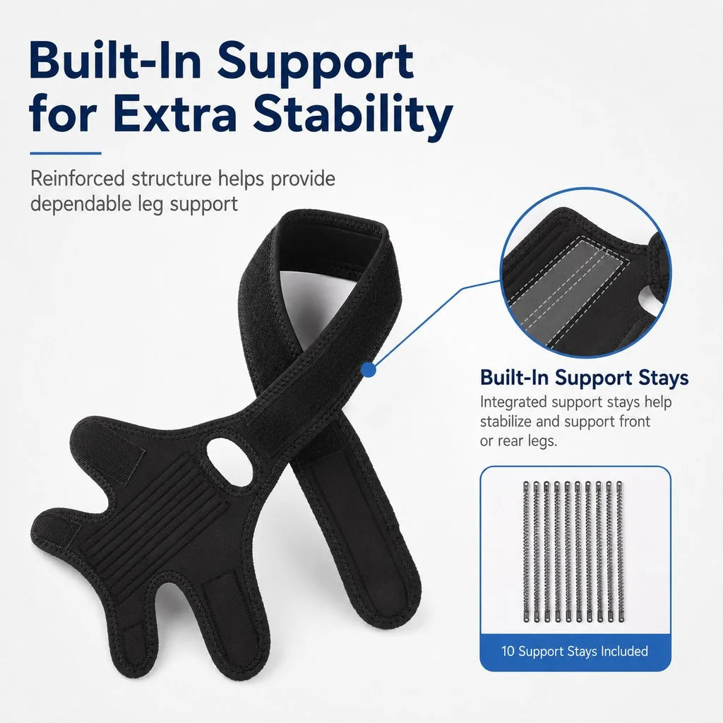 Paws in Awe Adjustable Dog Joint Support Brace for Daily Walks & Senior Leg Stability image 9