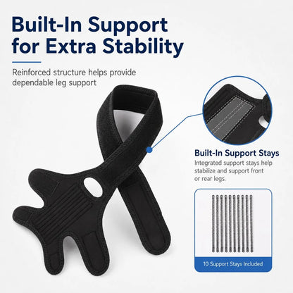 Paws in Awe Adjustable Dog Joint Support Brace for Daily Walks & Senior Leg Stability image 9