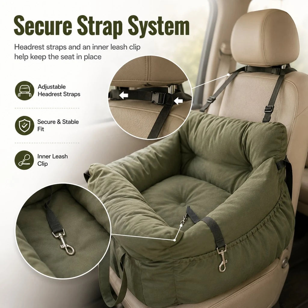 Paws in Awe Car Seat Sofa for Road Trips product detail image 4