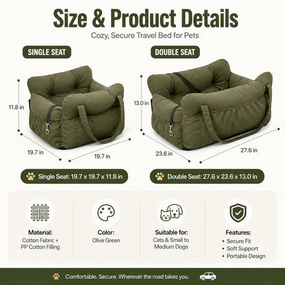 Paws in Awe Car Seat Sofa for Road Trips product image 10