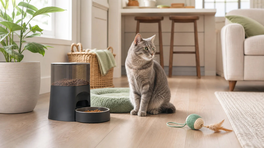 Cat feeding play and comfort essentials