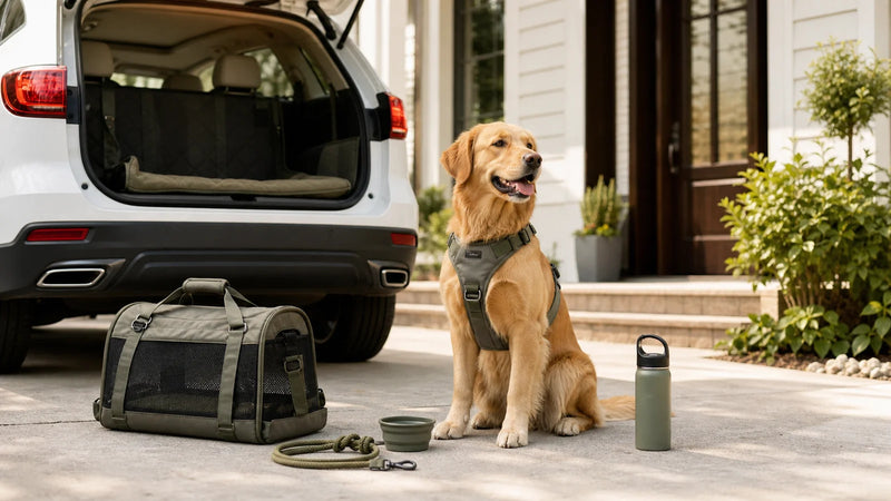 Dog walking and travel gear