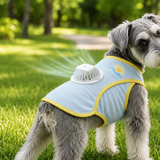 Paws in Awe Cooling Fan Dog Summer Vest for Walks & Outdoor Heat Relief main image