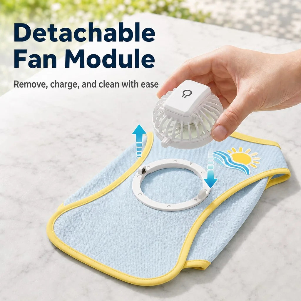 Paws in Awe Cooling Fan Dog Summer Vest for Walks & Outdoor Heat Relief image 7