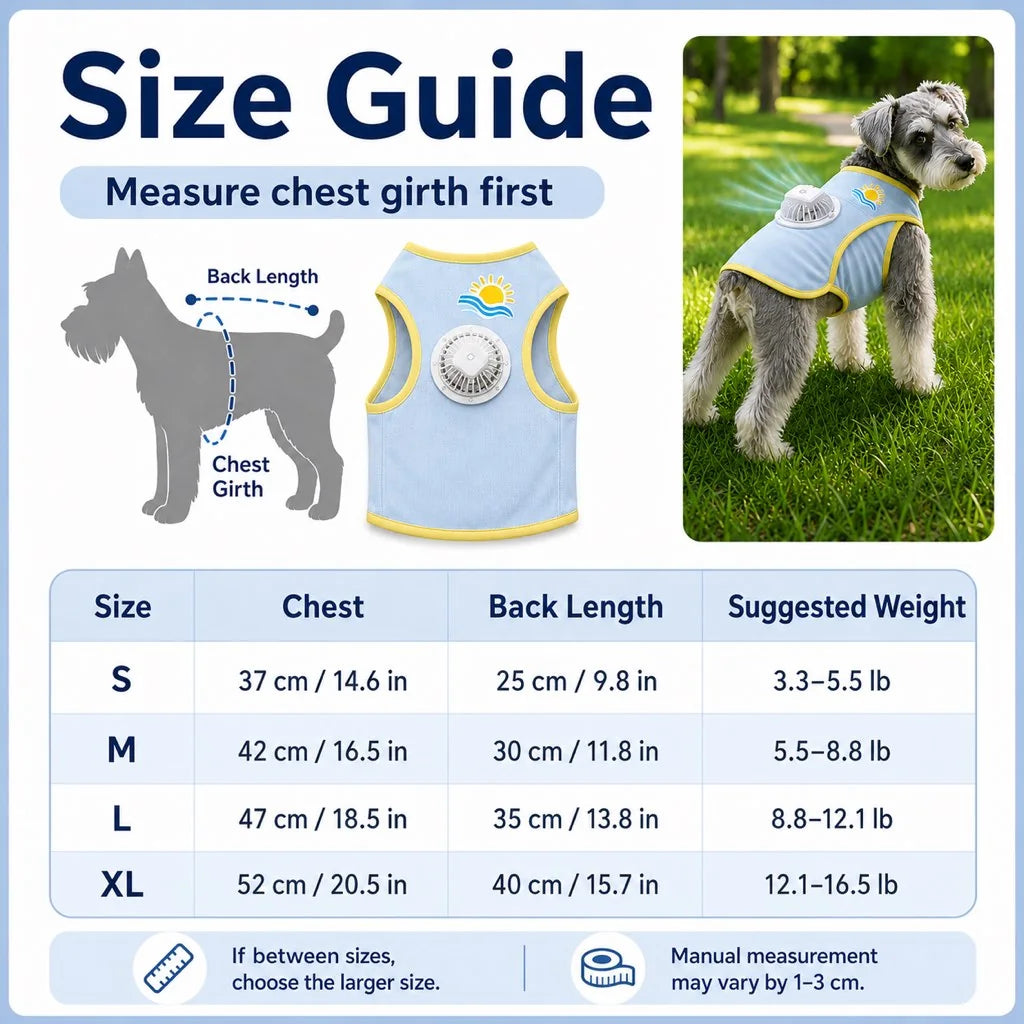 Paws in Awe Cooling Fan Dog Summer Vest for Walks & Outdoor Heat Relief image 9