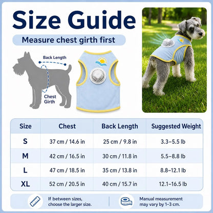 Paws in Awe Cooling Fan Dog Summer Vest for Walks & Outdoor Heat Relief image 9