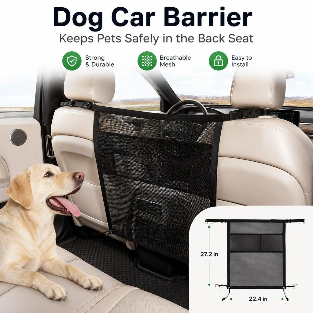 Paws in Awe Dog Car Barrier Mesh for Road Trips product image 2