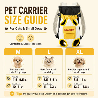 Paws in Awe Front-Facing Carrier Backpack for Cats & Small Dogs, Hands-Free Travel product image 8