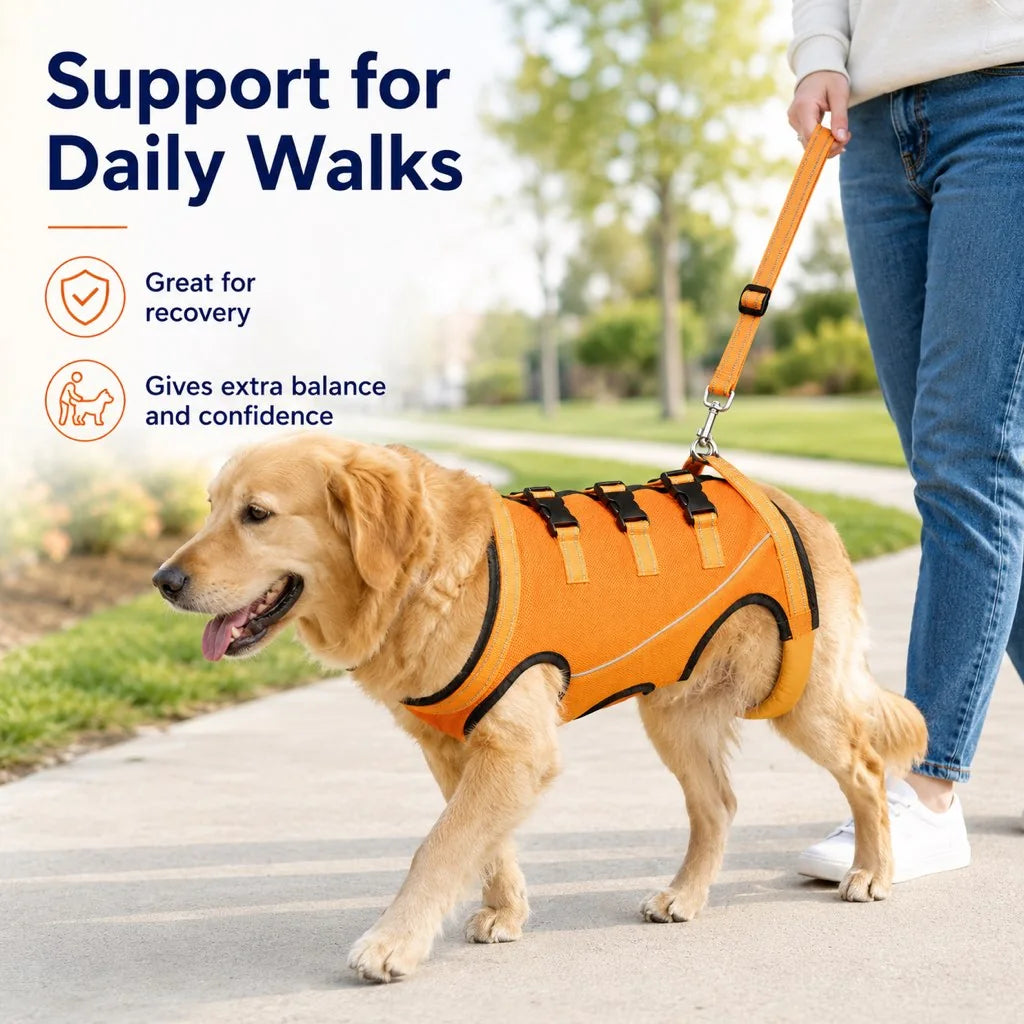 Paws in Awe Full-Body Dog Mobility Support Harness for Stairs & Car Rides image 3