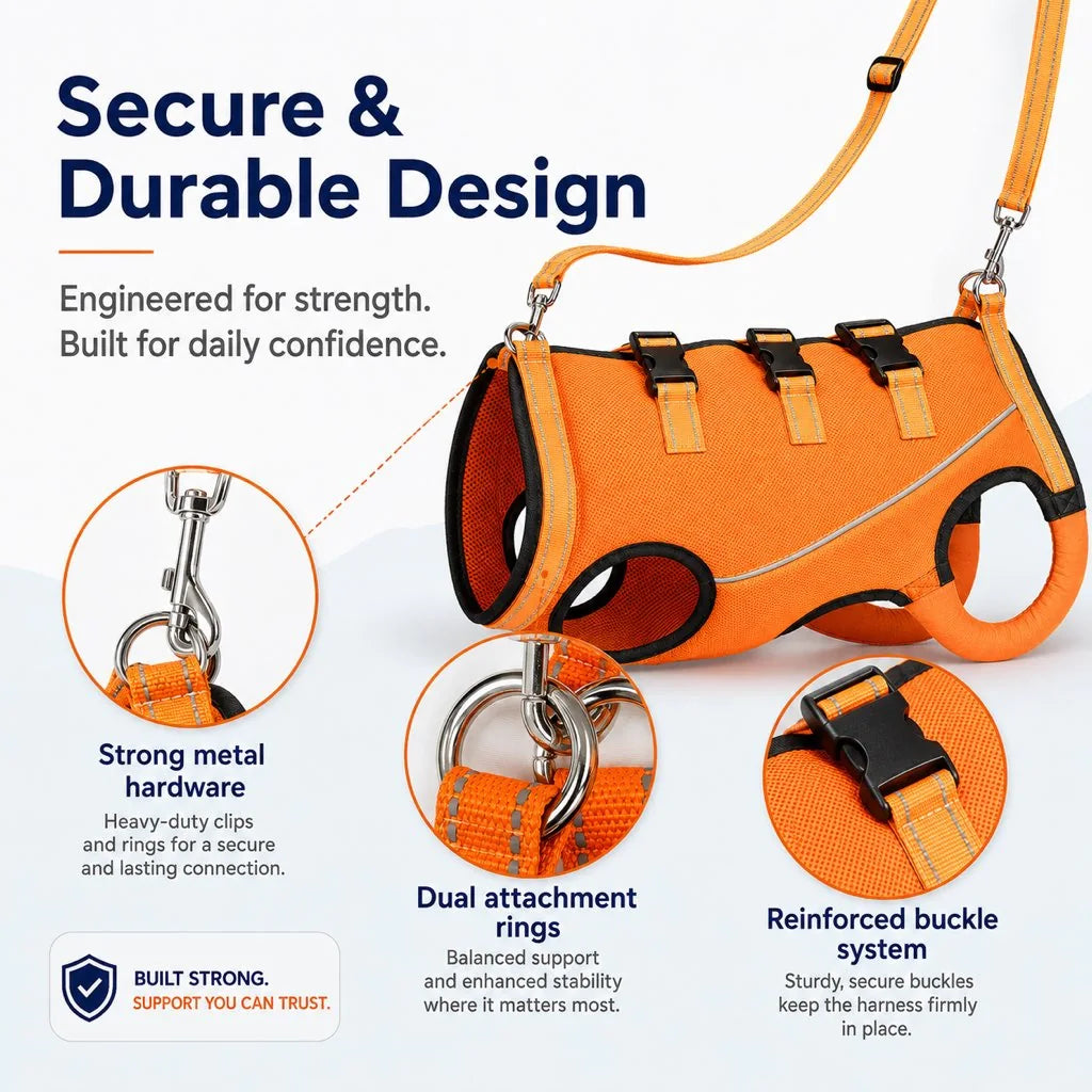 Paws in Awe Full-Body Dog Mobility Support Harness for Stairs & Car Rides image 7