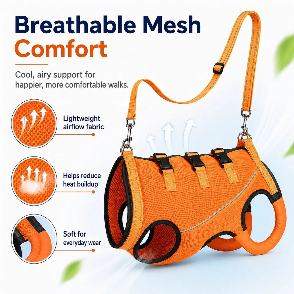 Paws in Awe Full-Body Dog Mobility Support Harness for Stairs & Car Rides image 8