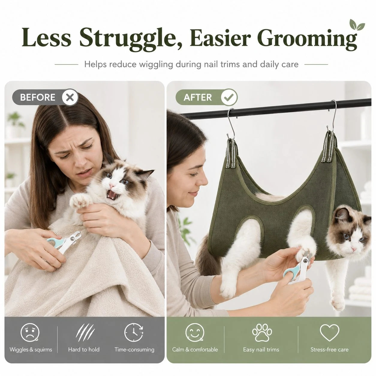Paws in Awe Grooming Sling Bag for Cats & Small Dogs product detail image 2