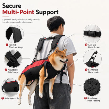 Paws in Awe Hands-Free Dog Carrier Harness Backpack for Walks, Hiking & Travel product image 6